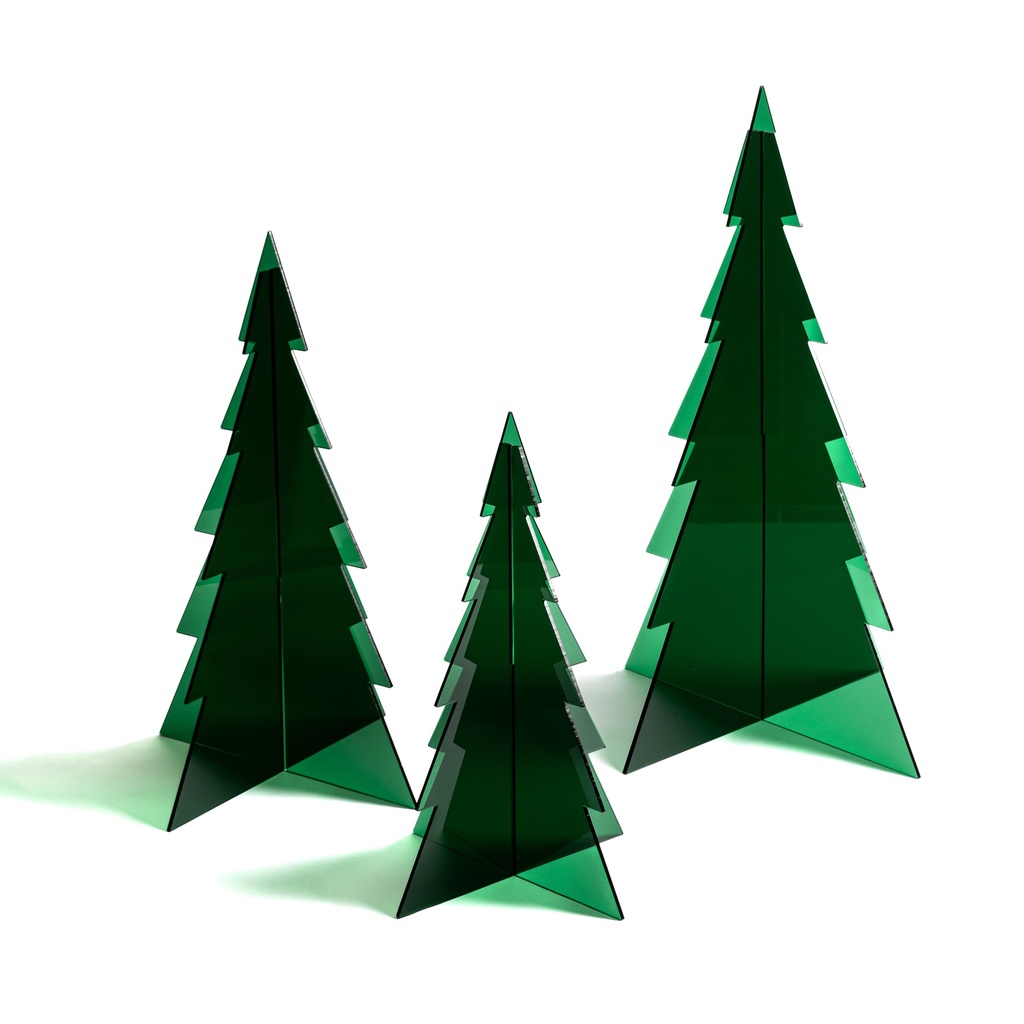 Set de arbolitos verde grande