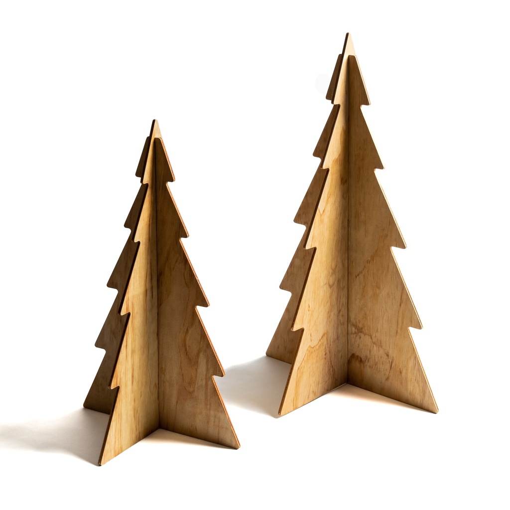 Set de arbolitos madera grandes