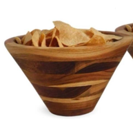 Bowl de madera conico mediano