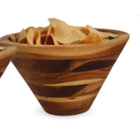 Bowl de madera conico grande