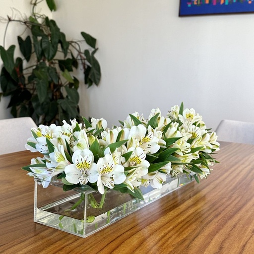 [FLORERO LARGO TRANS - 047] Florero transparente largo