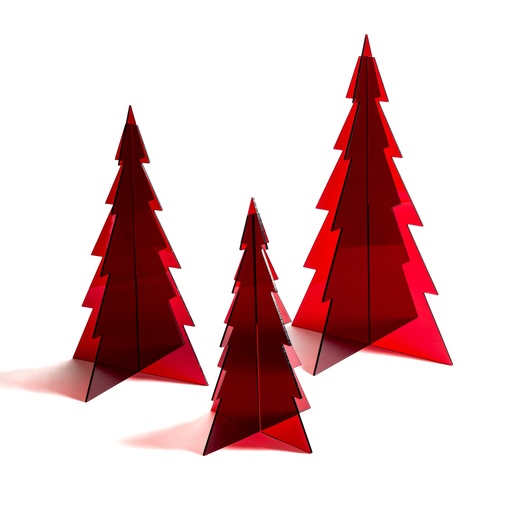 [SET-ARBOLITOS ROJO-GRANDE 081] Set de arbolitos rojo grande